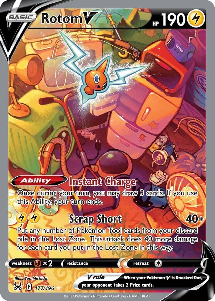 Rotom V (177/196) [Sword & Shield: Lost Origin] Pokemon Single Pokémon  | Multizone: Comics And Games