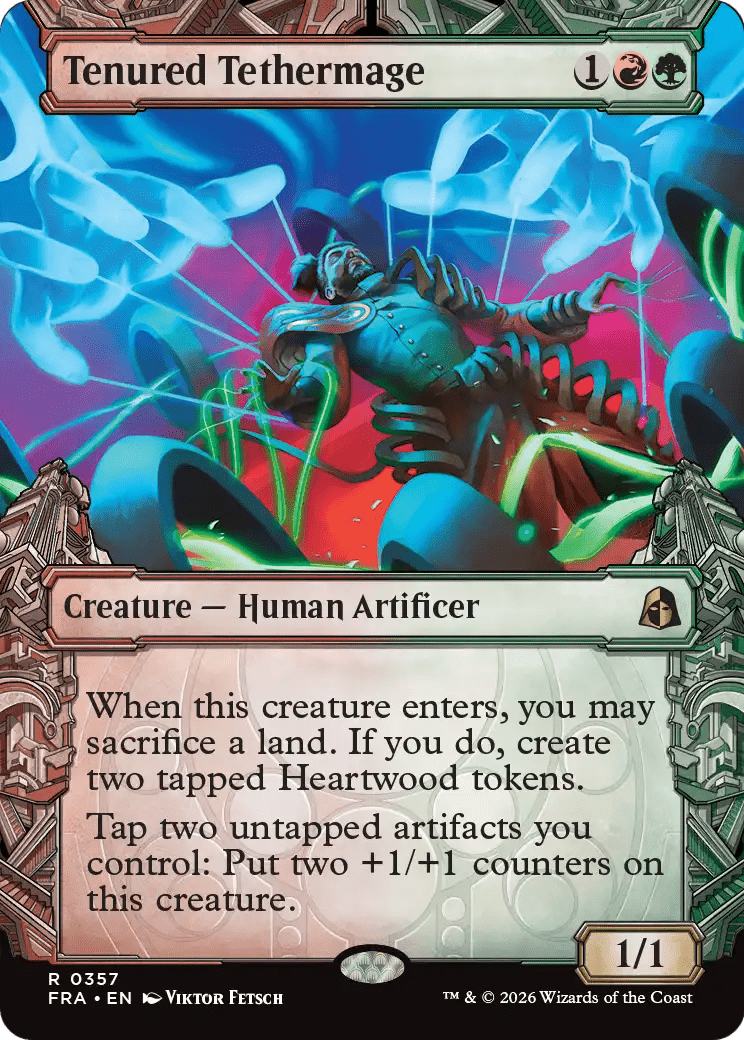 Tenured Tethermage (Showcase) [Reality Fracture] MTG Single Magic: The Gathering  | Multizone: Comics And Games