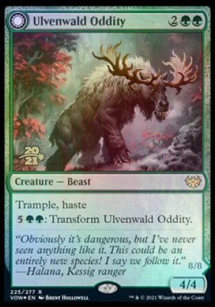 Ulvenwald Oddity // Ulvenwald Behemoth [Innistrad: Crimson Vow Prerelease Promos] MTG Single Magic: The Gathering  | Multizone: Comics And Games
