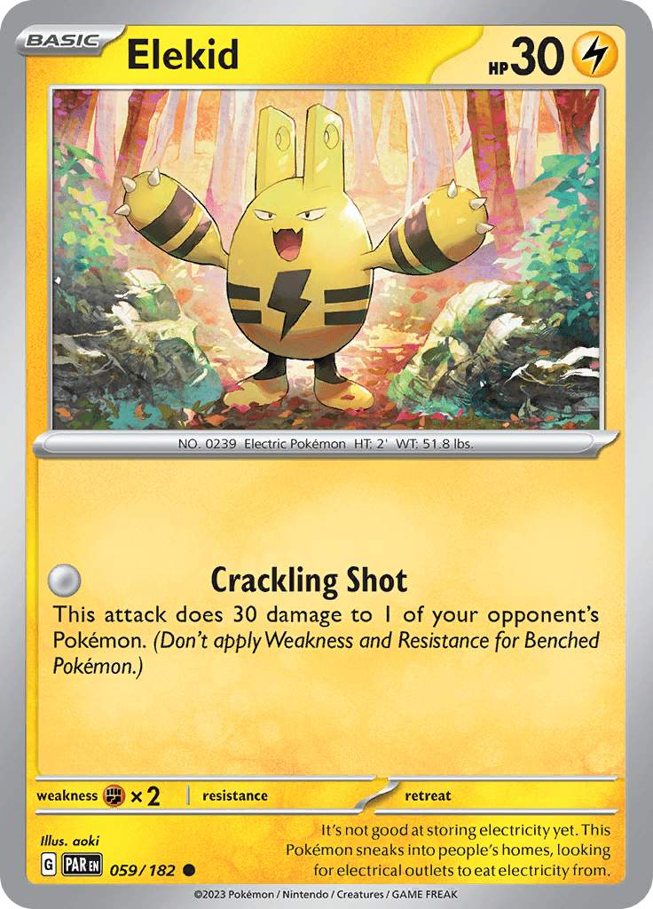 Elekid (059/182) [Scarlet & Violet: Paradox Rift] Pokemon Single Pokémon  | Multizone: Comics And Games