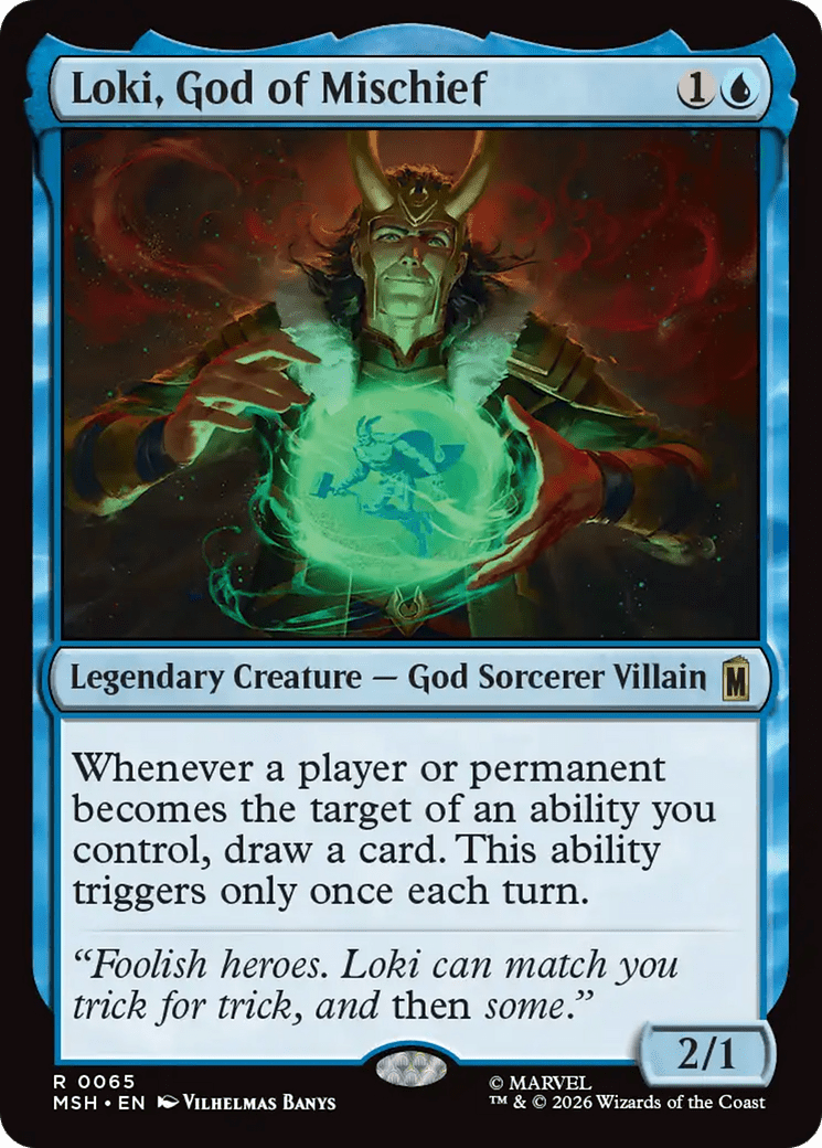 Loki, God of Mischief [Marvel Super Heroes] MTG Single Magic: The Gathering  | Multizone: Comics And Games