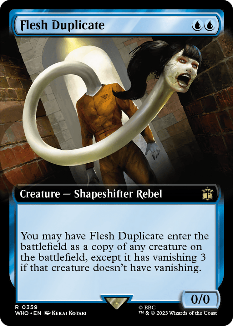 Flesh Duplicate (Extended Art) [Doctor Who] MTG Single Magic: The Gathering  | Multizone: Comics And Games