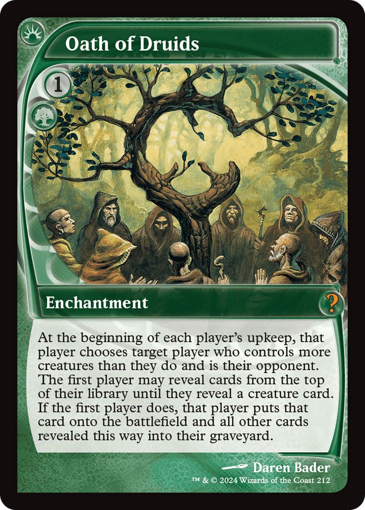 Oath of Druids (Future Sight) [Mystery Booster 2] MTG Single Magic: The Gathering  | Multizone: Comics And Games
