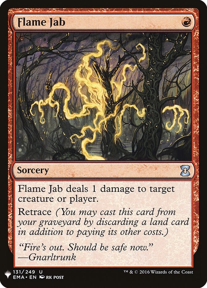 Flame Jab [Mystery Booster] MTG Single Magic: The Gathering  | Multizone: Comics And Games