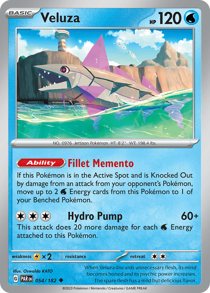 Veluza (054/182) [Scarlet & Violet: Paradox Rift] Pokemon Single Pokémon  | Multizone: Comics And Games