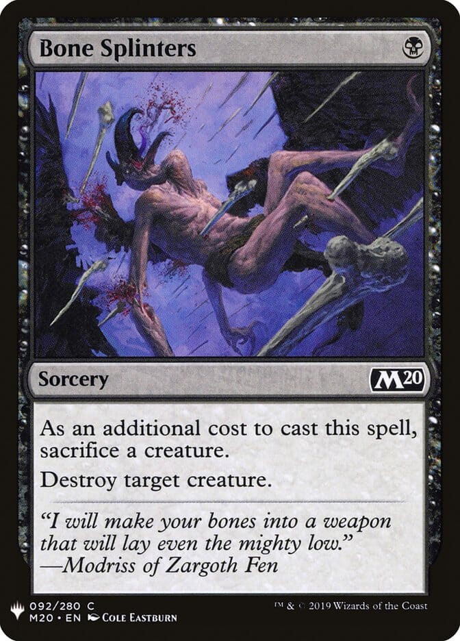 Bone Splinters [Mystery Booster] MTG Single Magic: The Gathering  | Multizone: Comics And Games