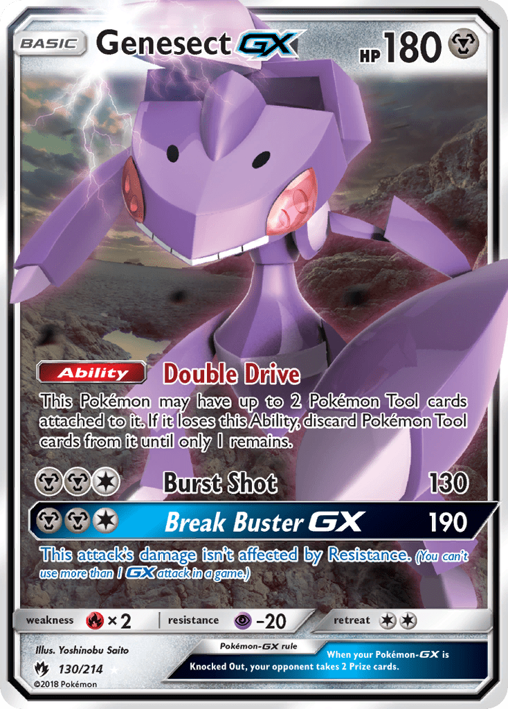 Genesect GX (130/214) [Sun & Moon: Lost Thunder] Pokemon Single Pokémon  | Multizone: Comics And Games