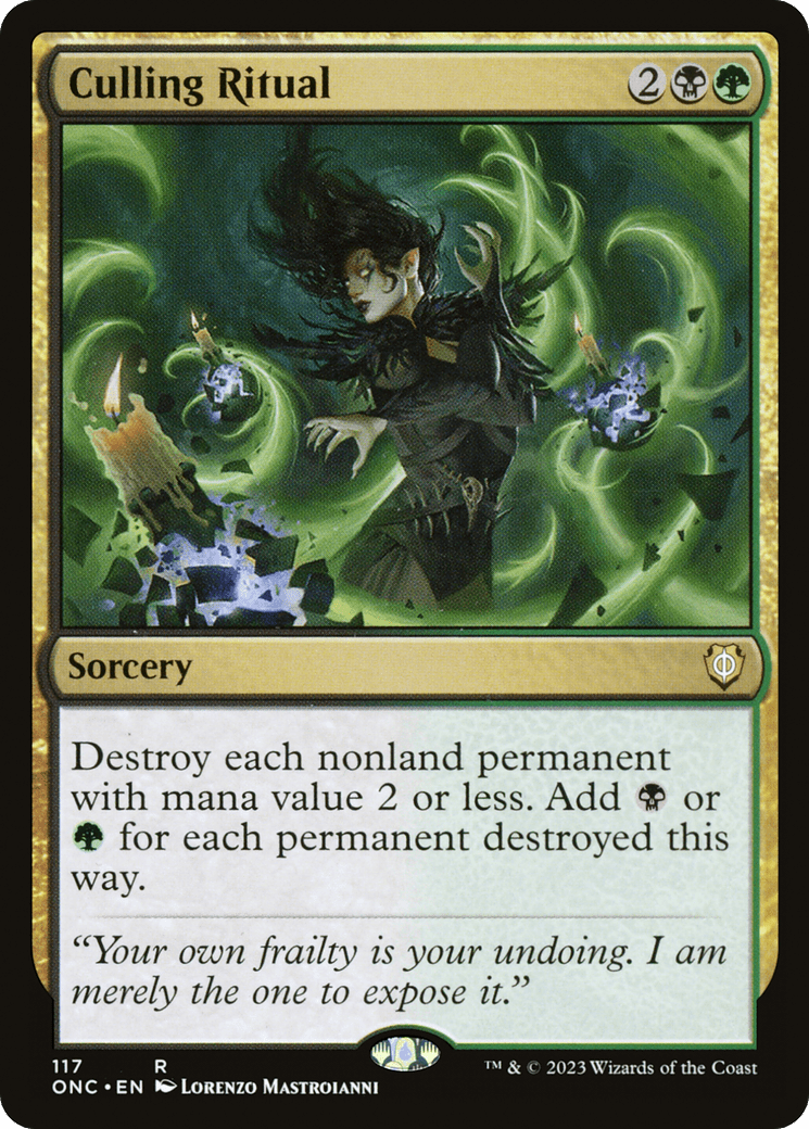 Culling Ritual [Phyrexia: All Will Be One Commander] MTG Single Magic: The Gathering  | Multizone: Comics And Games
