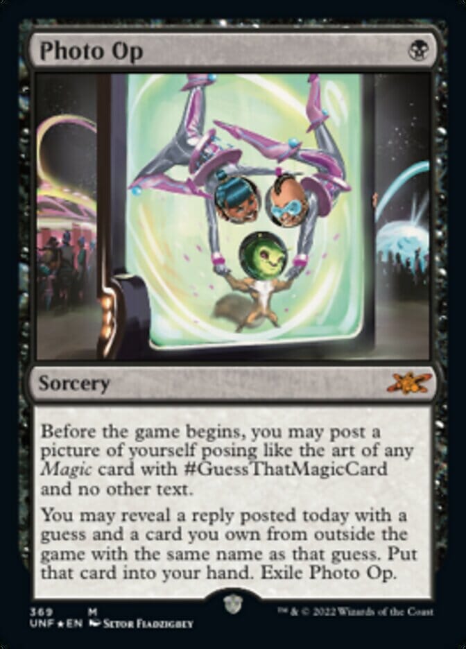 Photo Op (Galaxy Foil) [Unfinity] MTG Single Magic: The Gathering  | Multizone: Comics And Games