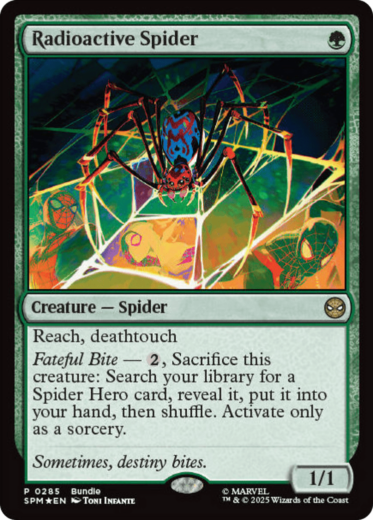Radioactive Spider [Marvel's Spider-Man Promos] MTG Single Magic: The Gathering  | Multizone: Comics And Games
