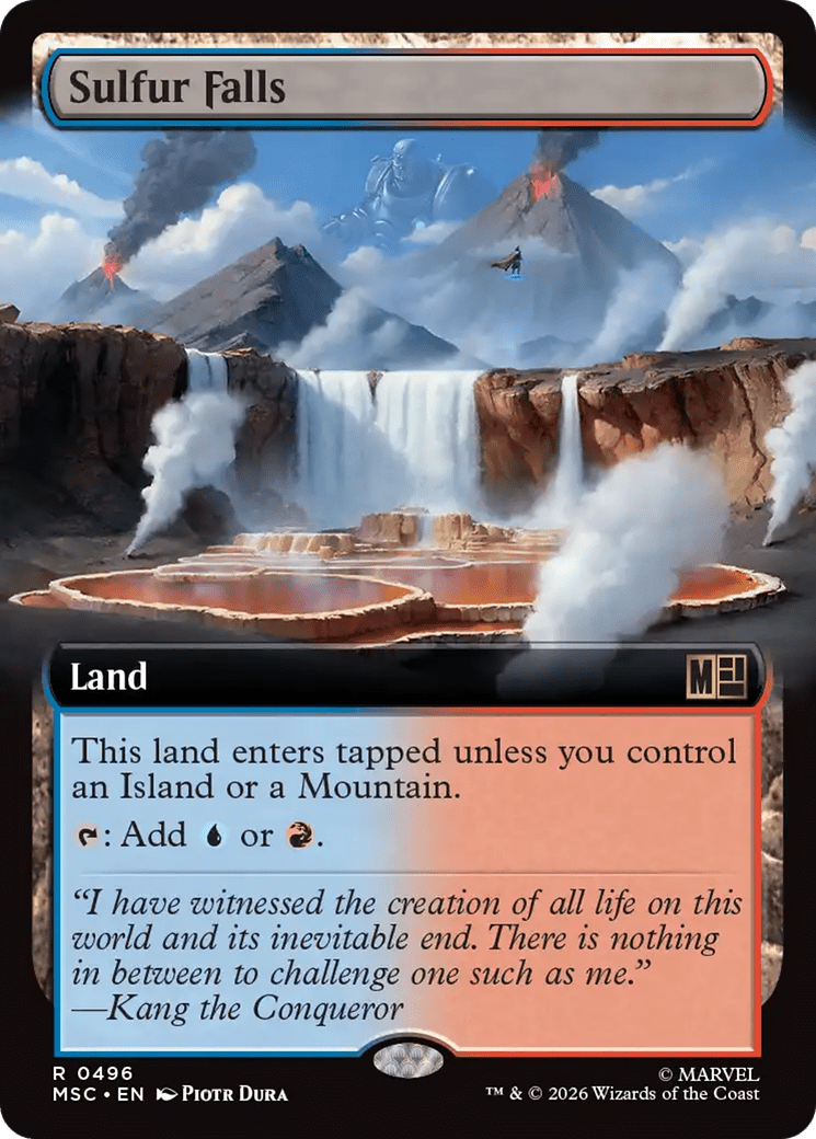 Sulfur Falls (Extended Art) [Marvel Super Heroes Commander] MTG Single Magic: The Gathering  | Multizone: Comics And Games