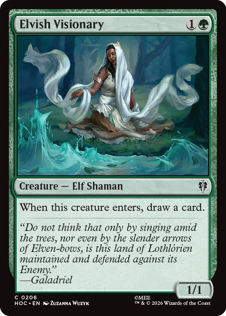 Elvish Visionary [The Hobbit: Eternal-Legal] MTG Single Magic: The Gathering  | Multizone: Comics And Games