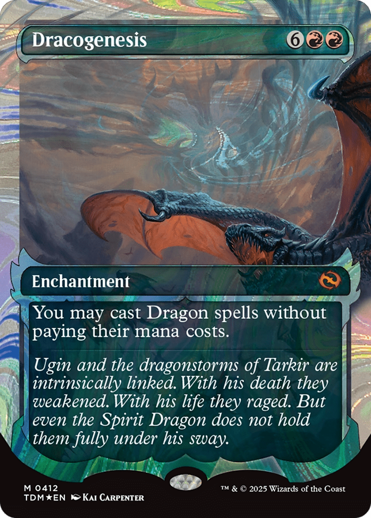 Dracogenesis (0412) (Showcase) (Halo Foil) [Tarkir: Dragonstorm] MTG Single Magic: The Gathering  | Multizone: Comics And Games