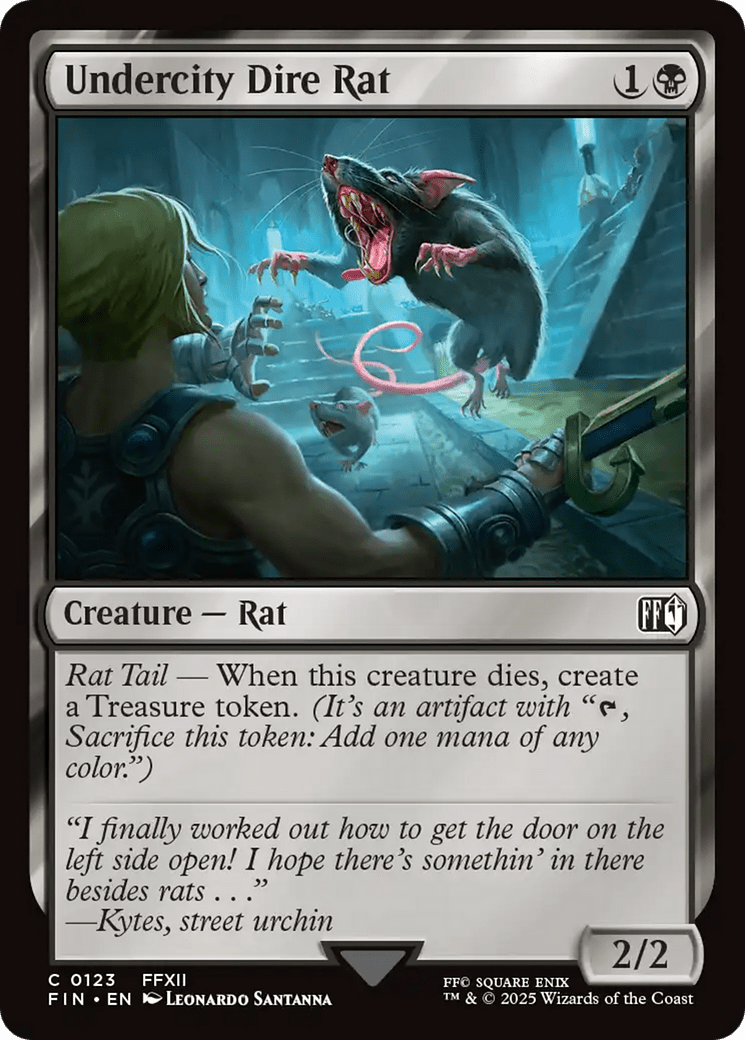 Undercity Dire Rat [FINAL FANTASY] MTG Single Magic: The Gathering  | Multizone: Comics And Games