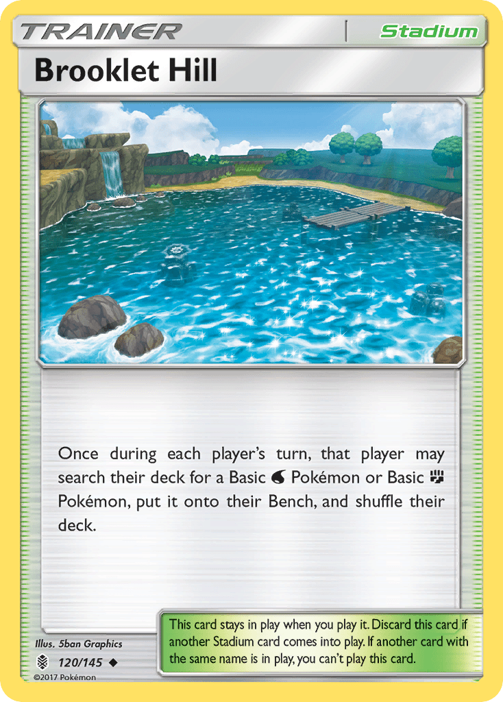 Brooklet Hill (120/145) [Sun & Moon: Guardians Rising] Pokemon Single Pokémon  | Multizone: Comics And Games