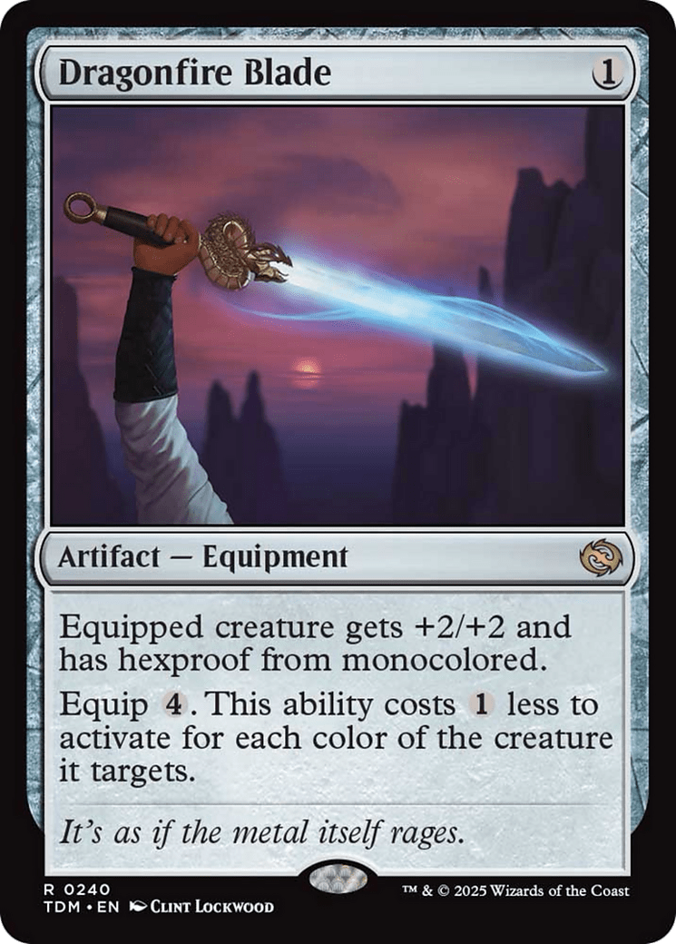Dragonfire Blade [Tarkir: Dragonstorm] MTG Single Magic: The Gathering  | Multizone: Comics And Games