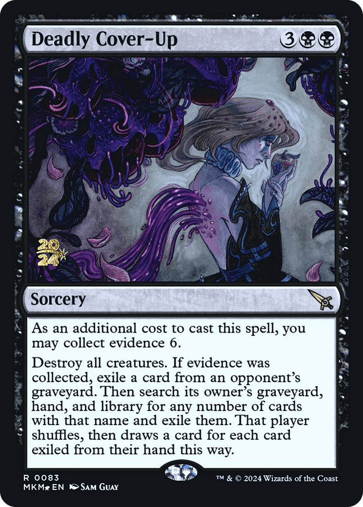 Deadly Cover-Up [Murders at Karlov Manor Prerelease Promos] MTG Single Magic: The Gathering  | Multizone: Comics And Games