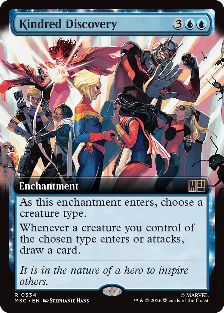 Kindred Discovery (Extended Art) [Marvel Super Heroes Commander] MTG Single Magic: The Gathering  | Multizone: Comics And Games
