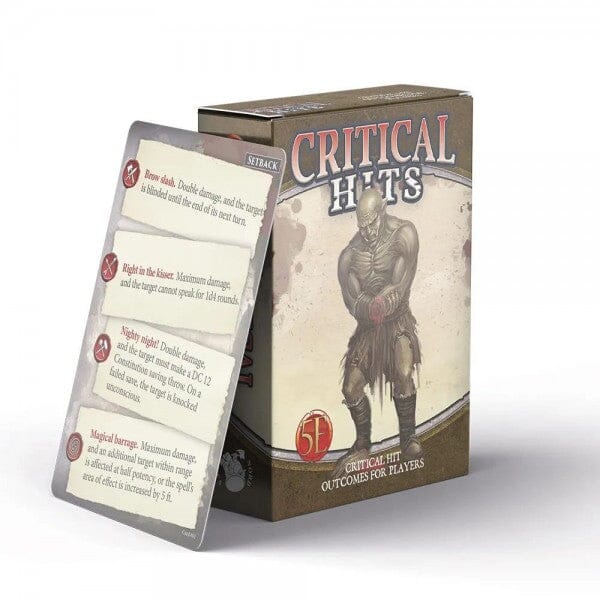 Critical Hits Card Deck - Outcomes for Players (5e) Role Playing Game Nord Games  | Multizone: Comics And Games