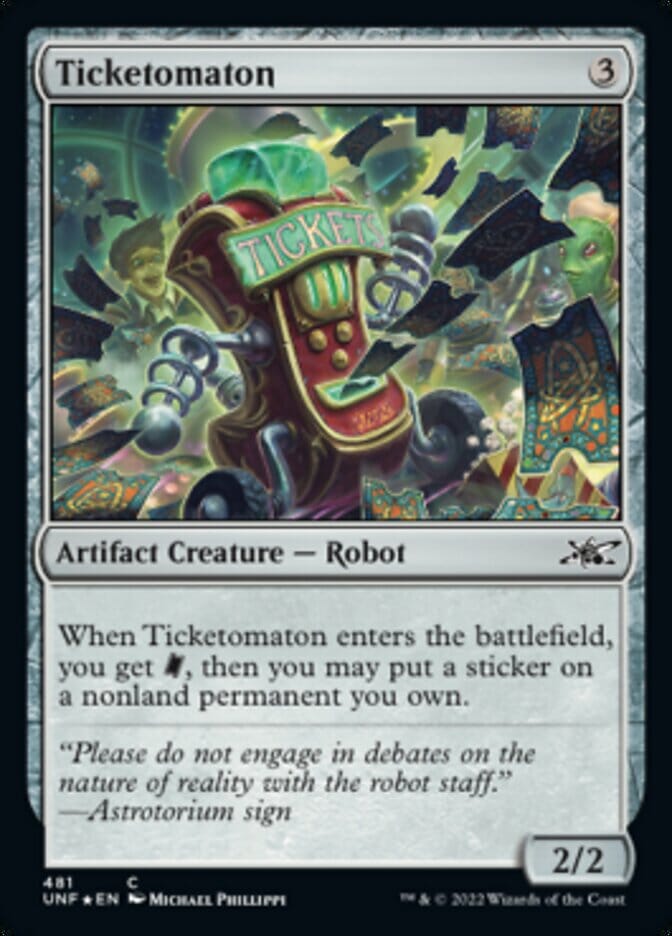 Ticketomaton (Galaxy Foil) [Unfinity] MTG Single Magic: The Gathering  | Multizone: Comics And Games