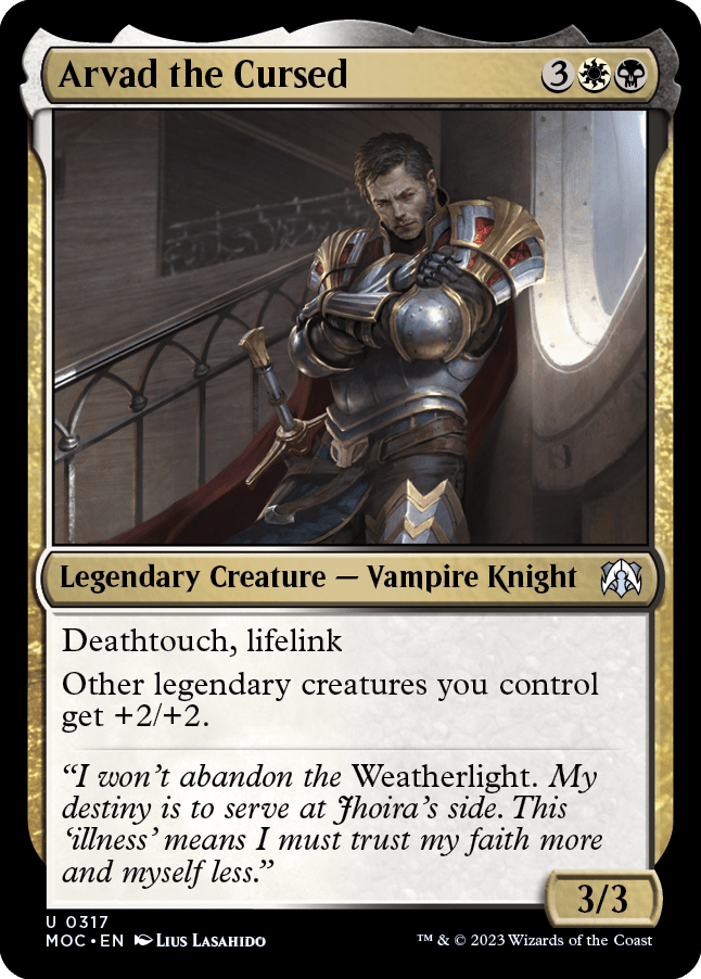 Arvad the Cursed [March of the Machine Commander] MTG Single Magic: The Gathering  | Multizone: Comics And Games