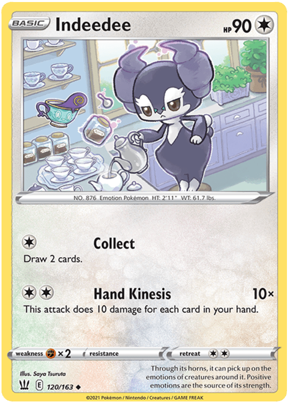 Indeedee (120/163) [Sword & Shield: Battle Styles] Pokemon Single Pokémon  | Multizone: Comics And Games