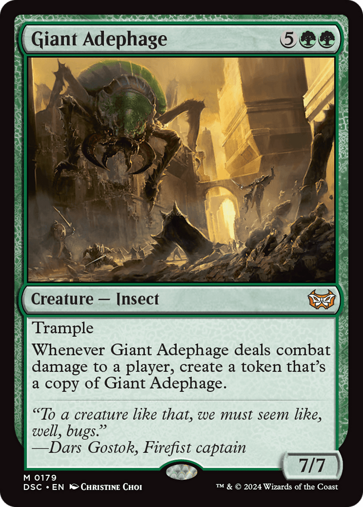 Giant Adephage [Duskmourn: House of Horror Commander] MTG Single Magic: The Gathering  | Multizone: Comics And Games