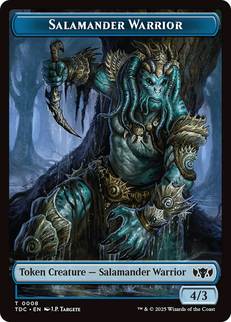 Salamander Warrior // Zombie Druid Double-Sided Token [Tarkir: Dragonstorm Commander Tokens] MTG Single Magic: The Gathering  | Multizone: Comics And Games