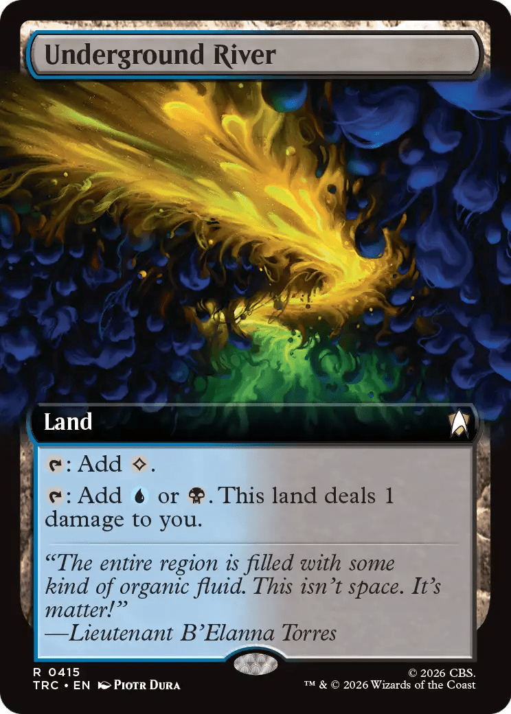Underground River (Extended Art) [Star Trek Commander] MTG Single Magic: The Gathering  | Multizone: Comics And Games