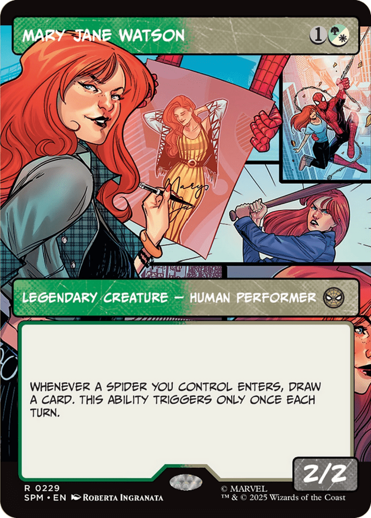 Mary Jane Watson (Borderless) [Marvel's Spider-Man] MTG Single Magic: The Gathering  | Multizone: Comics And Games