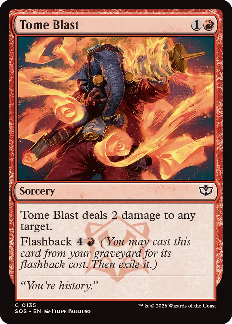 Tome Blast [Secrets of Strixhaven] MTG Single Magic: The Gathering  | Multizone: Comics And Games