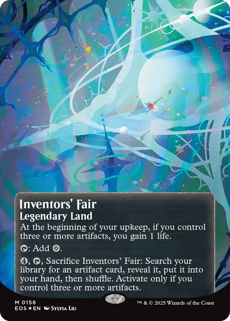 Inventors' Fair (0156) (Borderless) (Galaxy Foil) [Edge of Eternities: Stellar Sights] MTG Single Magic: The Gathering  | Multizone: Comics And Games