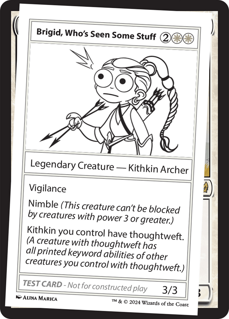Brigid, Who's Seen Some Stuff [Mystery Booster 2 Playtest Cards] MTG Single Magic: The Gathering  | Multizone: Comics And Games