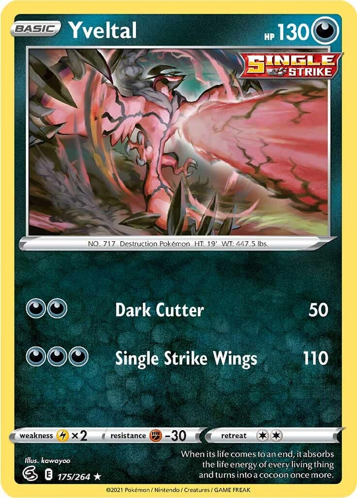 Yveltal (175/264) [Sword & Shield: Fusion Strike] Pokemon Single Pokémon  | Multizone: Comics And Games