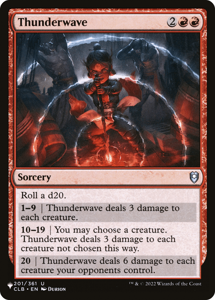 Thunderwave [The List] MTG Single Magic: The Gathering  | Multizone: Comics And Games