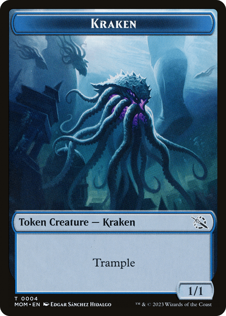 Soldier // Kraken Double-Sided Token [March of the Machine Tokens] MTG Single Magic: The Gathering  | Multizone: Comics And Games