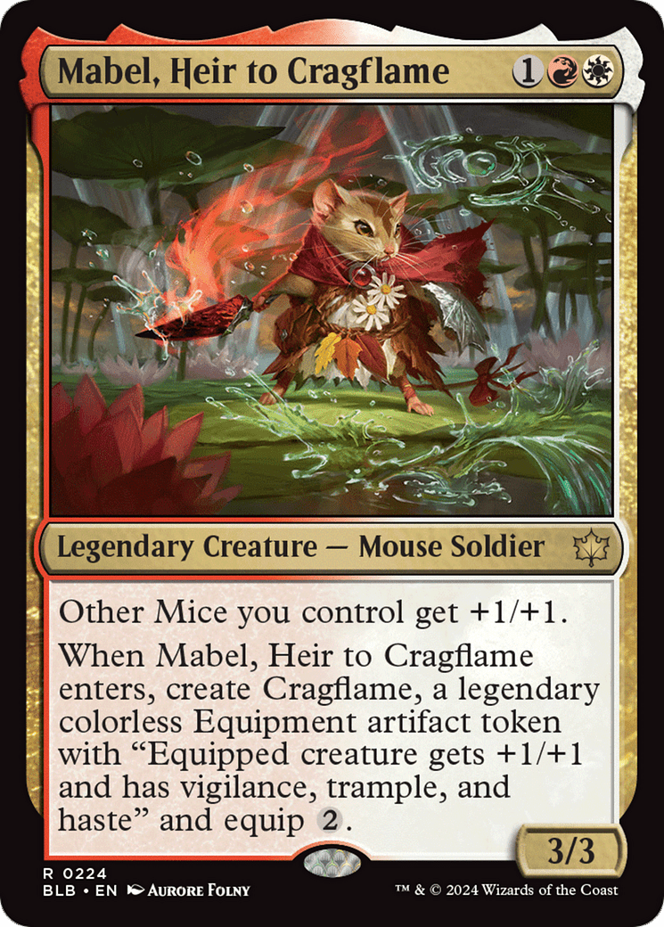 Mabel, Heir to Cragflame [Bloomburrow] MTG Single Magic: The Gathering  | Multizone: Comics And Games