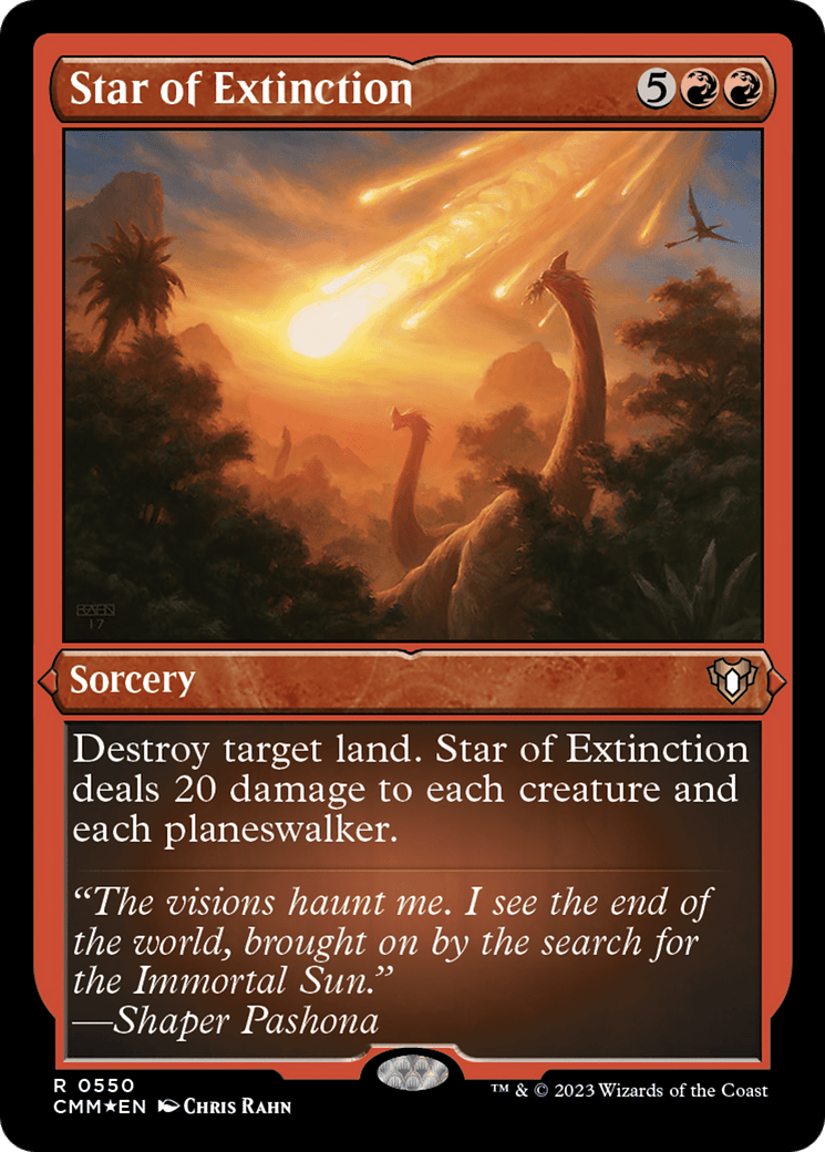 Star of Extinction (Foil Etched) [Commander Masters] MTG Single Magic: The Gathering  | Multizone: Comics And Games