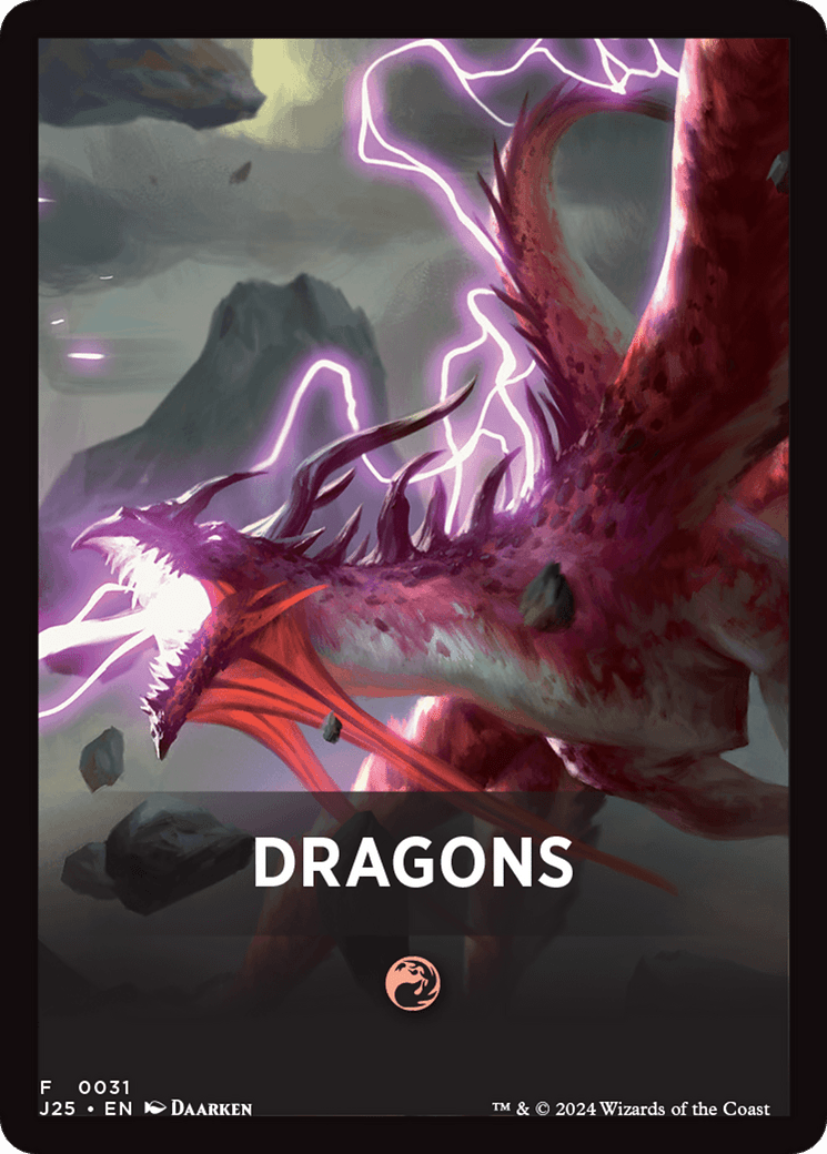 Dragons Theme Card [Foundations Jumpstart Front Cards] MTG Single Magic: The Gathering  | Multizone: Comics And Games