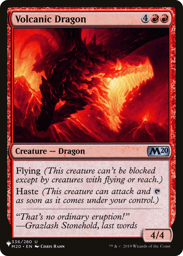 Volcanic Dragon (M20) [The List] MTG Single Magic: The Gathering  | Multizone: Comics And Games