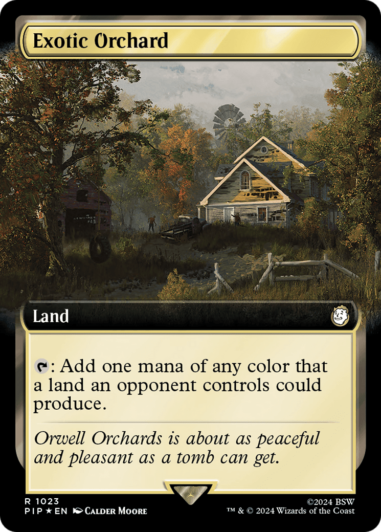 Exotic Orchard (Extended Art) (Surge Foil) [Fallout] MTG Single Magic: The Gathering  | Multizone: Comics And Games