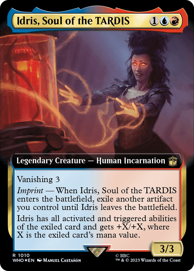 Idris, Soul of the TARDIS (Extended Art) (Surge Foil) [Doctor Who] MTG Single Magic: The Gathering  | Multizone: Comics And Games