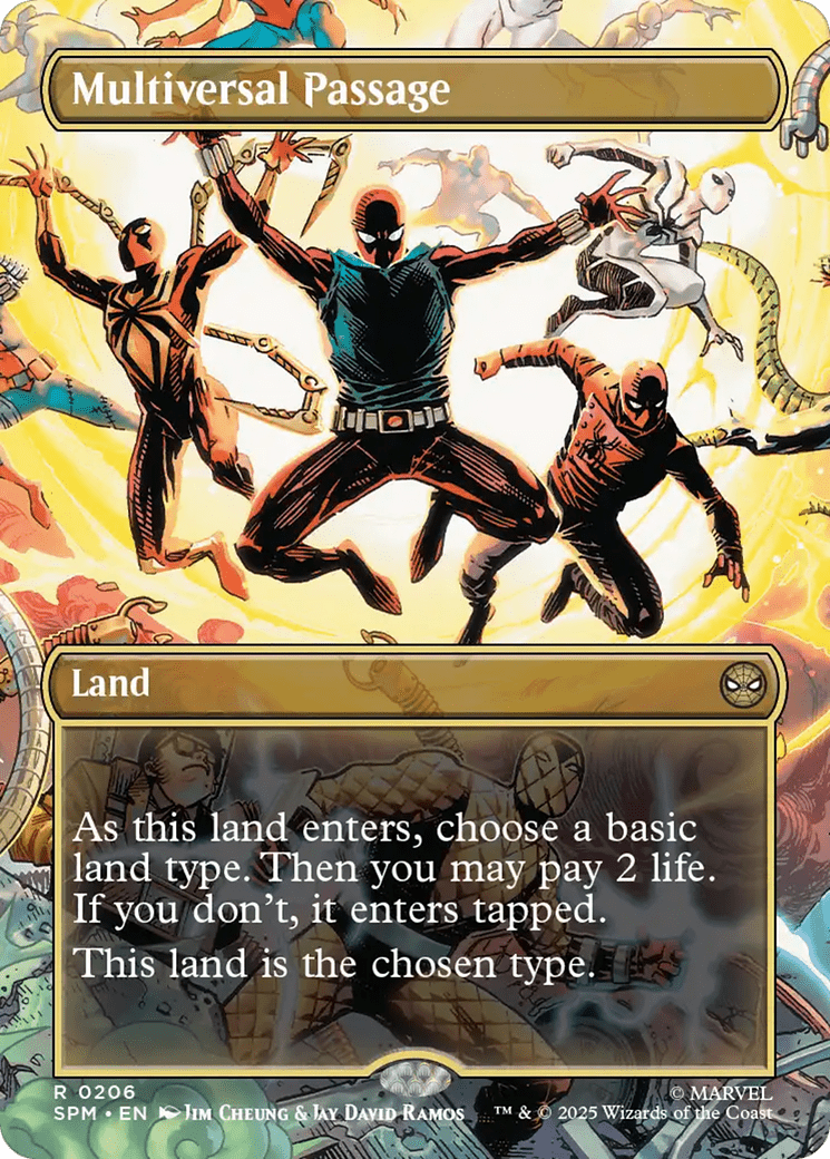 Multiversal Passage (Borderless) [Marvel's Spider-Man] MTG Single Magic: The Gathering  | Multizone: Comics And Games