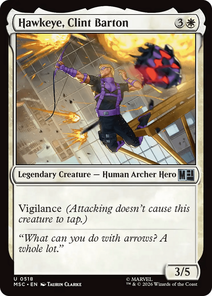 Hawkeye, Clint Barton (0518) [Marvel Super Heroes Commander] MTG Single Magic: The Gathering  | Multizone: Comics And Games