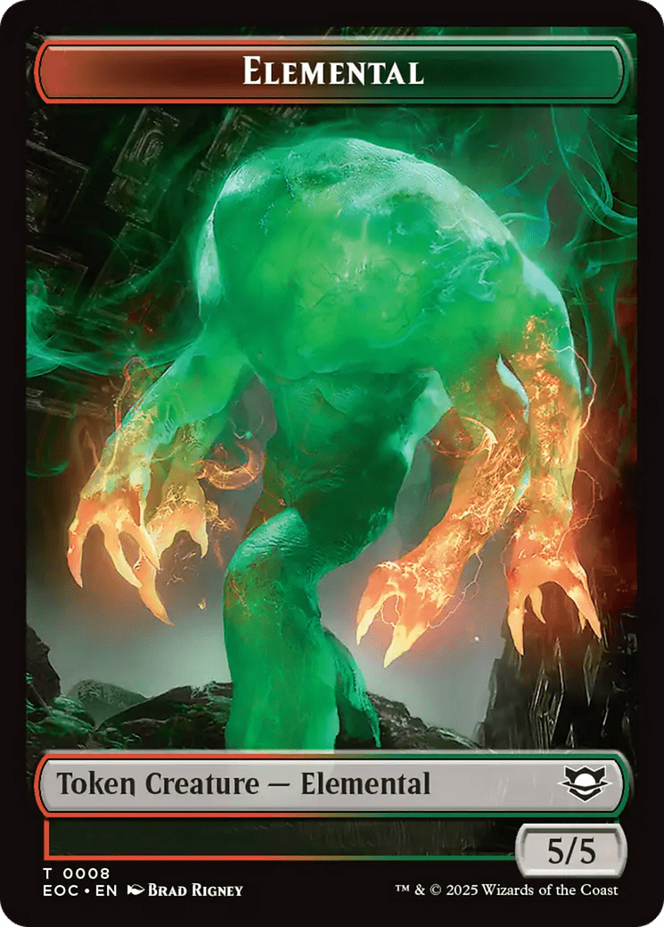 Insect // Elemental (0008) Double-Sided Token [Edge of Eternities Commander Tokens] MTG Single Magic: The Gathering  | Multizone: Comics And Games