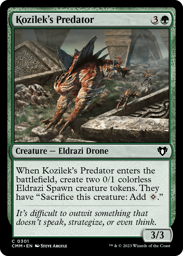 Kozilek's Predator [Commander Masters] MTG Single Magic: The Gathering  | Multizone: Comics And Games