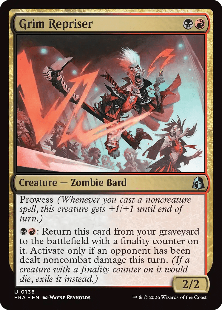 Grim Repriser [Reality Fracture] MTG Single Magic: The Gathering  | Multizone: Comics And Games