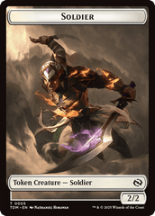 Soldier (0004) // Soldier (0005) Double-Sided Token [Tarkir: Dragonstorm Tokens] MTG Single Magic: The Gathering  | Multizone: Comics And Games