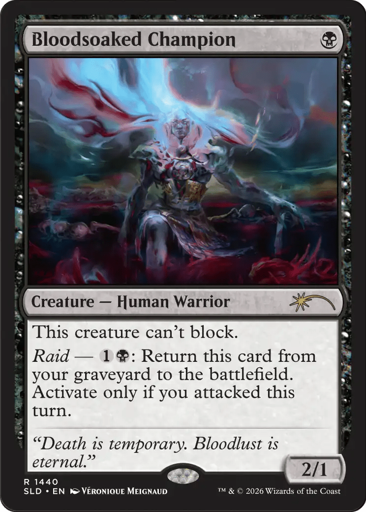 Bloodsoaked Champion [Secret Lair Drop Series] MTG Single Magic: The Gathering  | Multizone: Comics And Games