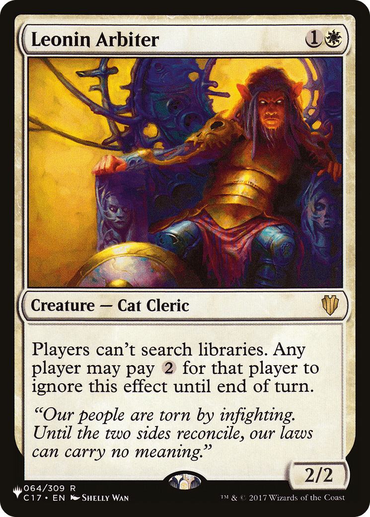 Leonin Arbiter [The List] MTG Single Magic: The Gathering  | Multizone: Comics And Games